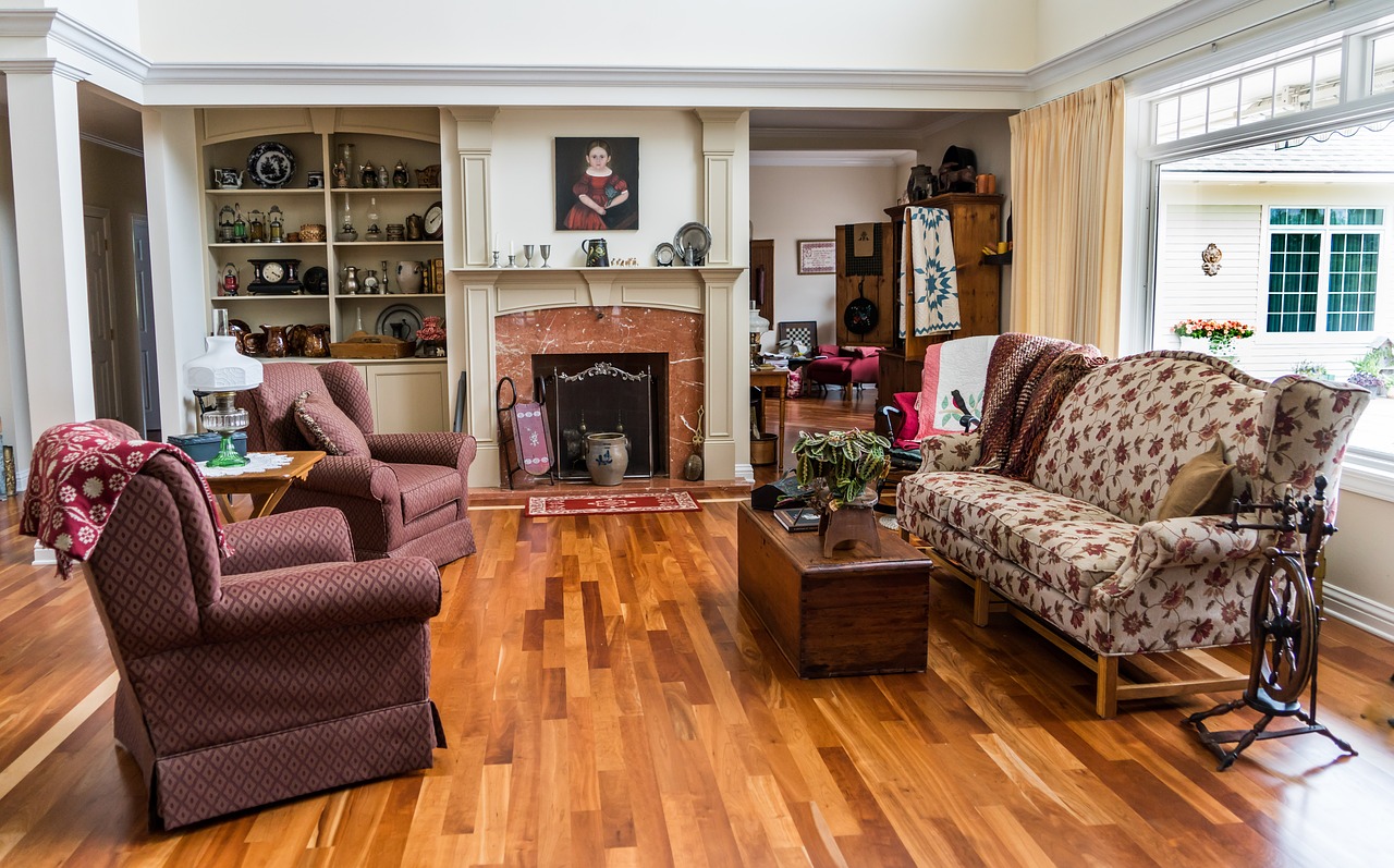 home with timber floor